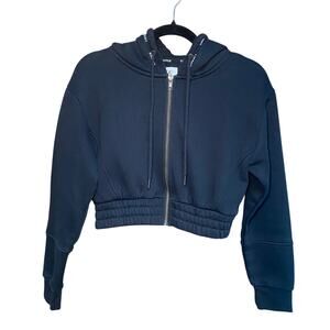 Black Lounge Cropped Hoodie - Women's Size Small